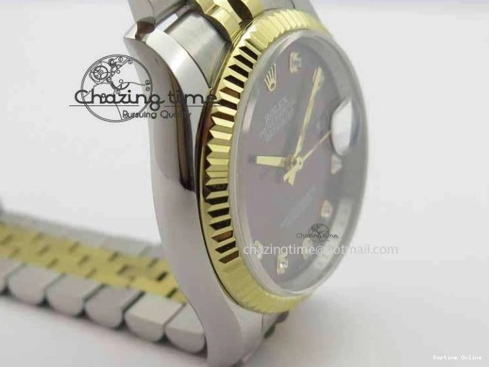 0510 DateJust 116234 SS YG BP Best Edition Gray Dial Diam Markers On SS YG Bracelet SA ZipUp 3745